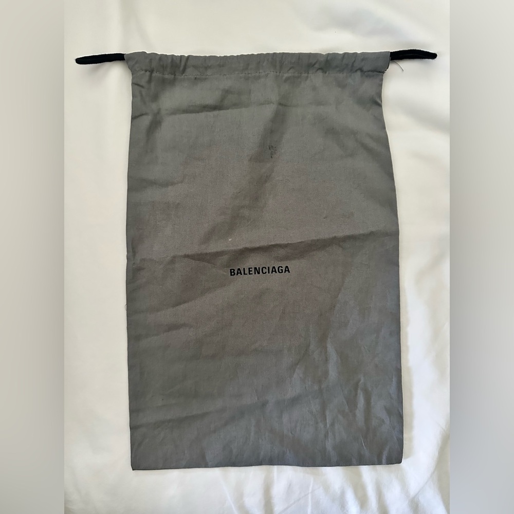 Balenciaga Charcoal Drawstring Pouch Dust Bag